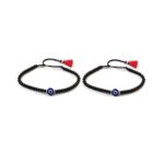 Black Thread Moti Blue Evil Eye Nazariya Bracelet For Unisex (Pack Of 1)