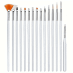 White Acrylic Nail Art Brushes