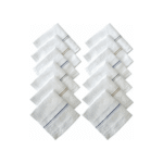 Cotton Premium Collection Handkerchiefs Hanky For Men Pack Of 12