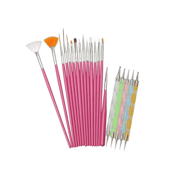Acrylic Nail Art Brushes with Nail Dotting Tool for Painting