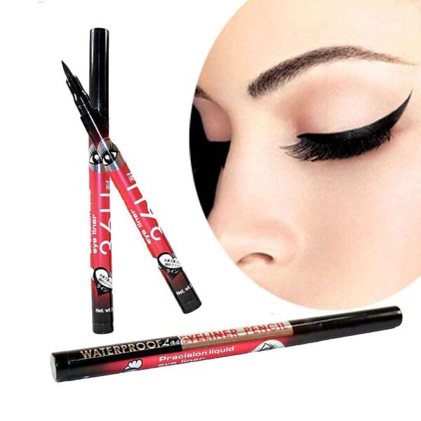 Women's & Girl's 36H Long-lasting Waterproof Liquid Eyeliner Pencil (Item Weight : 2.5 Gram- (Pack of 2)