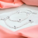 Sterling Silver-Plated Anklet