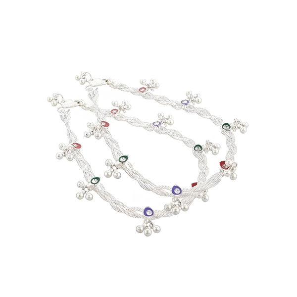 Sterling Silver-Plated Anklet