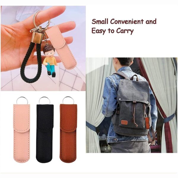 Ear Cleaner Reusable Kit with LED Flashlight Earpick Tool Box (6 Pcs ) (Black)