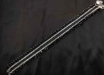 Anklet Black Stone Oxidized Steel Payal Leg Chain Anklet for Woman Alloy Anklet (1 Pair)